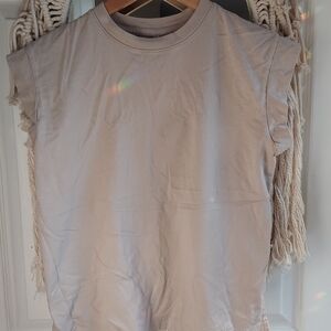 a new day Light Tan Sleeveless Top